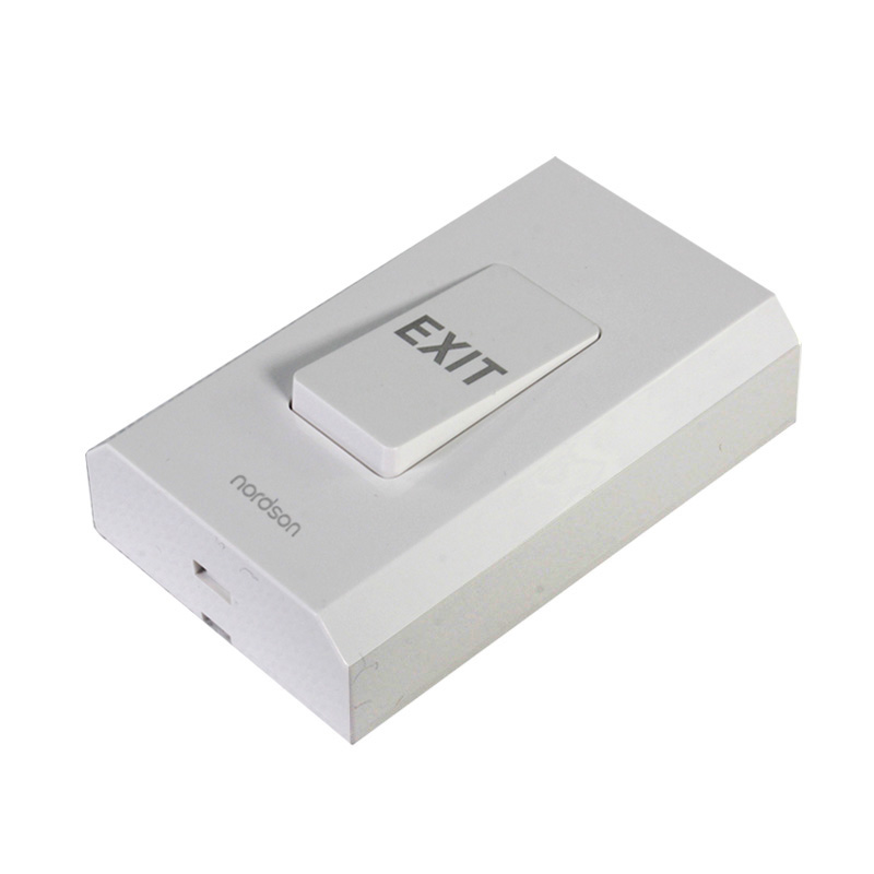 Exit button with back box
