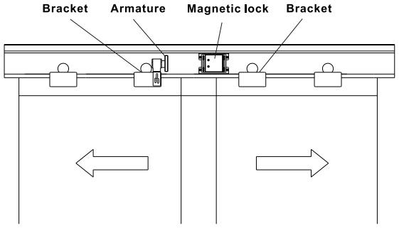 180lbs Automatic door magnetic lock,Automatic electric lock for sale ...